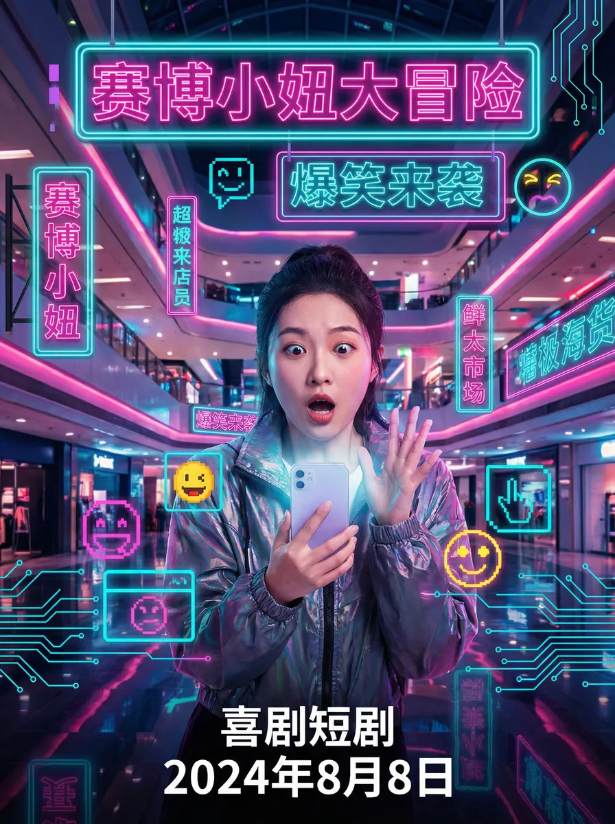监狱风云在线观看 搞笑喜剧短剧 - 赛博小妞大冒险海报